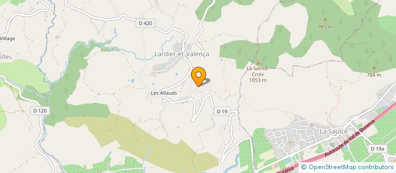 localisation de l'entreprise MADAME PATRICIA GUILLEUX  LARDIER-ET-VALENCA