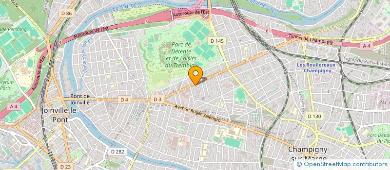 localisation de l'entreprise MADAME PATRICIA GUINGEL  CHAMPIGNY-SUR-MARNE