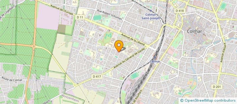 localisation de l'entreprise MADAME PATRICIA HAEFFELE  COLMAR