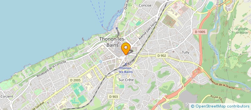 localisation de l'entreprise MADAME PATRICIA HERBE à THONON-LES-BAINS