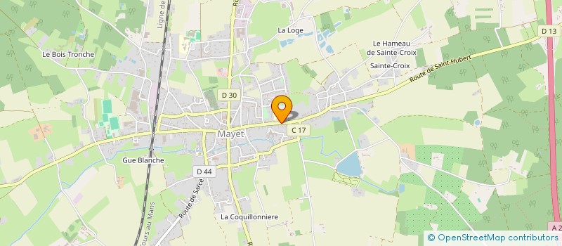 localisation de l'entreprise MADAME PATRICIA HEURIAU  MAYET