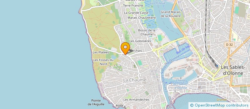 localisation de l'entreprise MADAME PATRICIA HILLAIRET à LES SABLES D'OLONNE