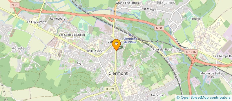 localisation de l'entreprise MADAME PATRICIA HODEN à CLERMONT