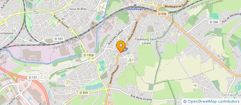 localisation de l'entreprise MADAME PATRICIA HUART  LOUVROIL