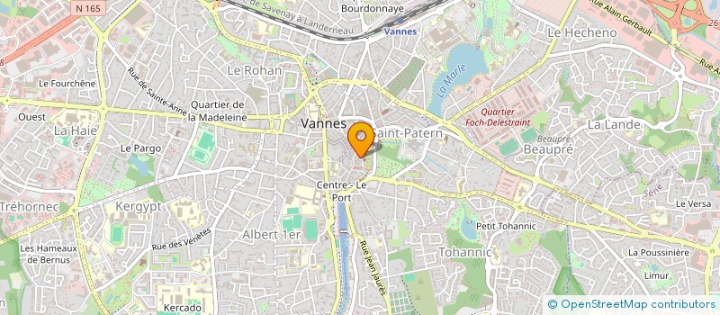 localisation de l'entreprise MADAME PATRICIA HUBERT à VANNES