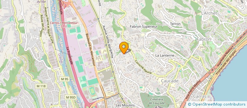 localisation de l'entreprise MADAME PATRICIA HUBERT  NICE
