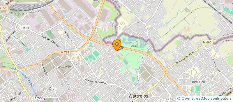 localisation de l'entreprise MADAME PATRICIA HUTCHINSON  WATTRELOS