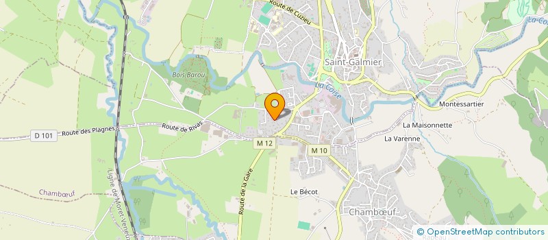 localisation de l'entreprise MADAME PATRICIA JACOUD  SAINT-GALMIER