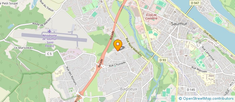 localisation de l'entreprise MADAME PATRICIA JACQUELINE PERRAULT  SAUMUR