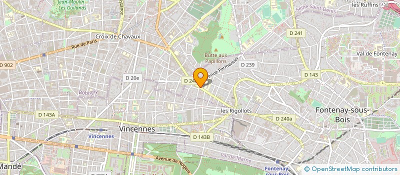 localisation de l'entreprise MADAME PATRICIA JACQUES à FONTENAY-SOUS-BOIS