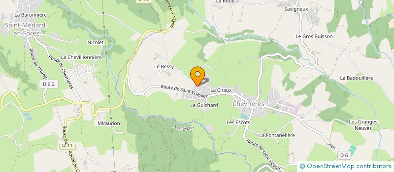 localisation de l'entreprise MADAME PATRICIA JAHARD à CHEVRIERES