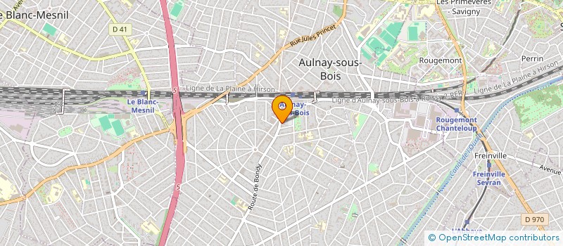 localisation de l'entreprise MADAME PATRICIA JARROUSSE à AULNAY-SOUS-BOIS