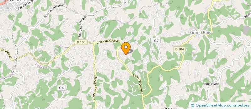 localisation de l'entreprise MADAME PATRICIA JEANNE  LE GOSIER