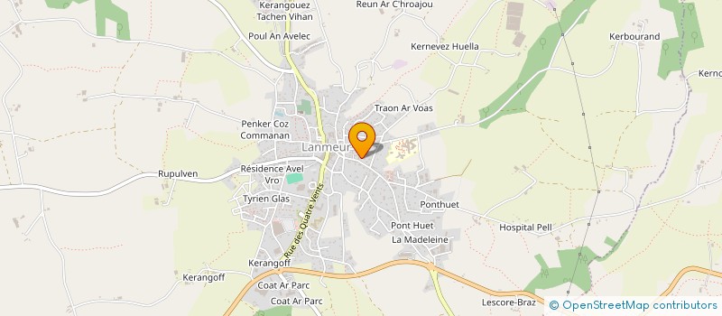 localisation de l'entreprise MADAME PATRICIA JEHLY  LANMEUR