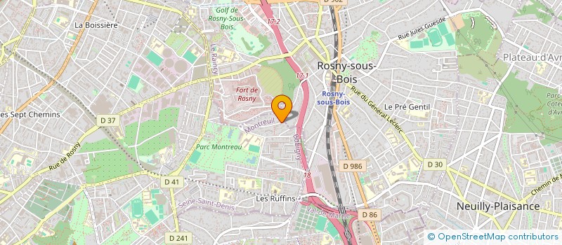 localisation de l'entreprise MADAME PATRICIA JOREAU à MONTREUIL