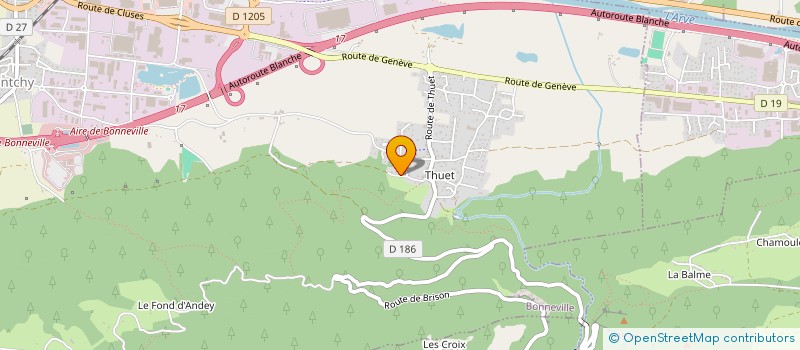 localisation de l'entreprise MADAME PATRICIA JOSSIC  BONNEVILLE