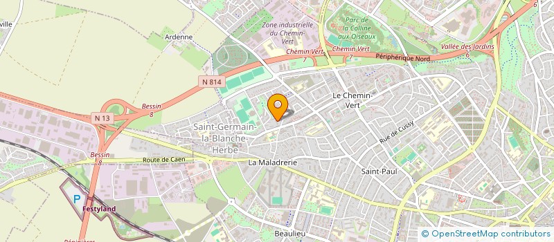 localisation de l'entreprise MADAME PATRICIA JOUBIN à CAEN