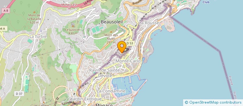 localisation de l'entreprise MADAME PATRICIA JOUSSAUME  BEAUSOLEIL