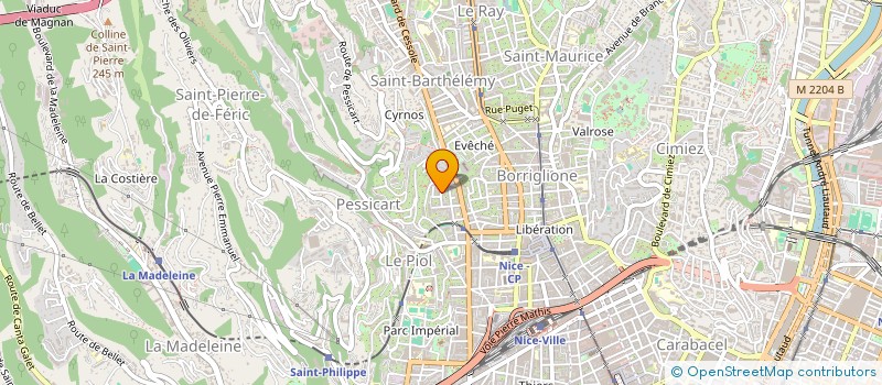 localisation de l'entreprise MADAME PATRICIA JULIA ROSSI  NICE