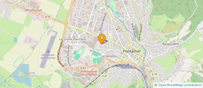 localisation de l'entreprise MADAME PATRICIA KITROFF à PONTARLIER