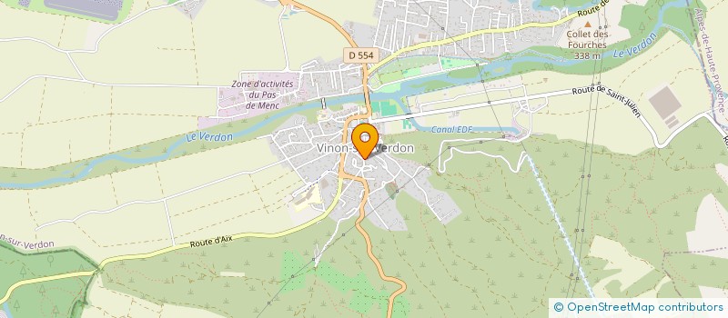 localisation de l'entreprise MADAME PATRICIA LABATAILLE à VINON-SUR-VERDON