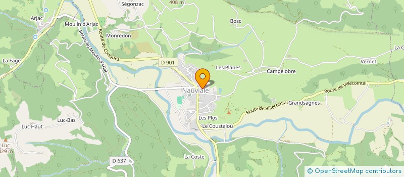 localisation de l'entreprise MADAME PATRICIA LADET  SAINT-CHRISTOPHE-VALLON