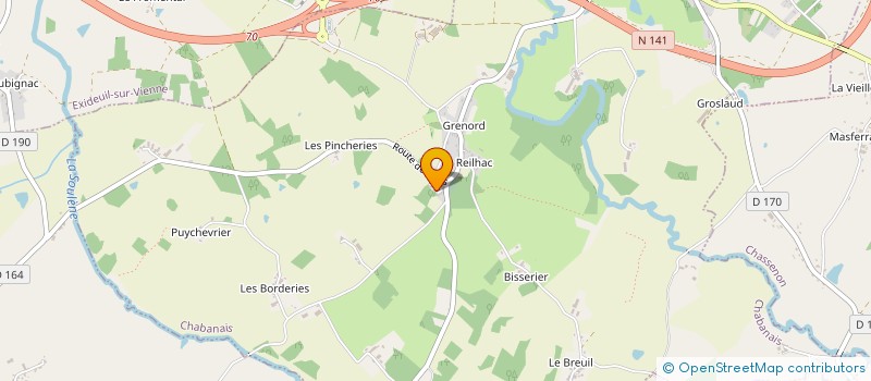 localisation de l'entreprise MADAME PATRICIA LAFLEUR  CHABANAIS