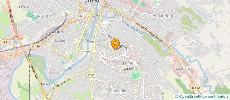 localisation de l'entreprise MADAME PATRICIA LALA  CASTRES