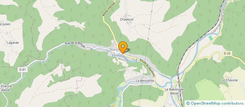 localisation de l'entreprise MADAME PATRICIA LAMOUR  PAULHAGUET