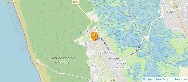 localisation de l'entreprise MADAME PATRICIA LANOE à LES SABLES D'OLONNE