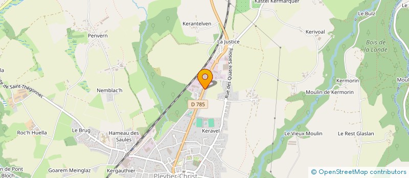 localisation de l'entreprise MADAME PATRICIA LAPOUS  PLEYBER-CHRIST