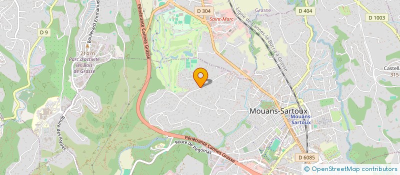 localisation de l'entreprise MADAME PATRICIA LAQUA  MOUANS-SARTOUX