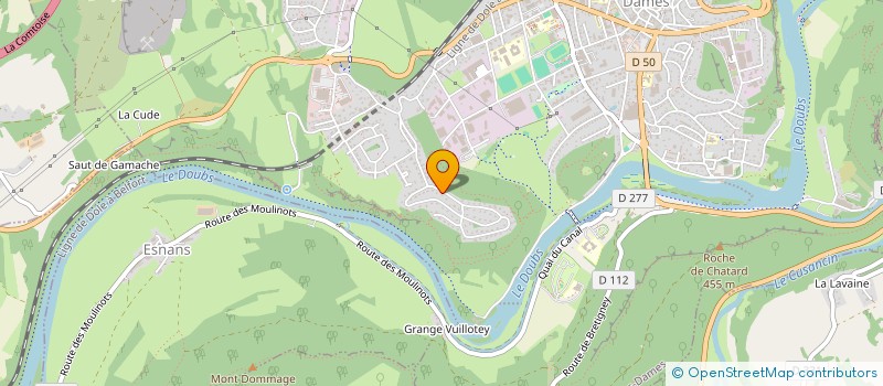 localisation de l'entreprise MADAME PATRICIA LARRIERE  BAUME-LES-DAMES