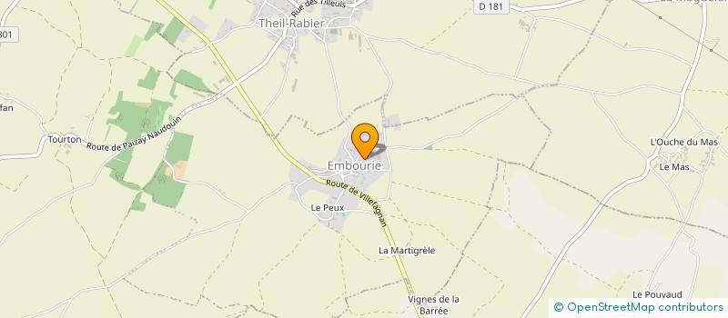 localisation de l'entreprise MADAME PATRICIA LASSOUDIERE à PAIZAY-NAUDOUIN-EMBOURIE