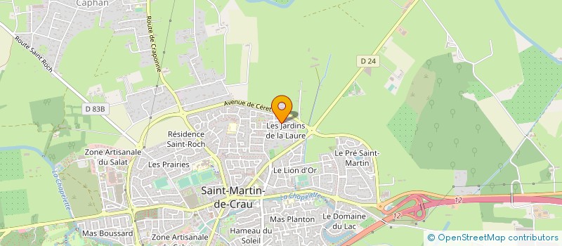localisation de l'entreprise MADAME PATRICIA LAUGIER à SAINT-MARTIN-DE-CRAU