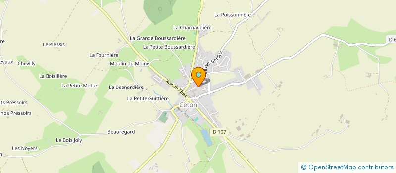 localisation de l'entreprise MADAME PATRICIA LAUNAY à CETON