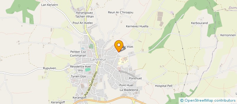 localisation de l'entreprise MADAME PATRICIA LAURENT  LANMEUR