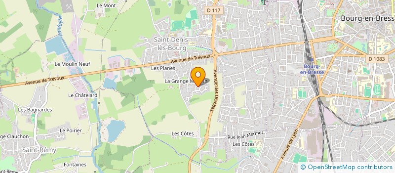 localisation de l'entreprise MADAME PATRICIA LAURORE à SAINT-DENIS-LES-BOURG