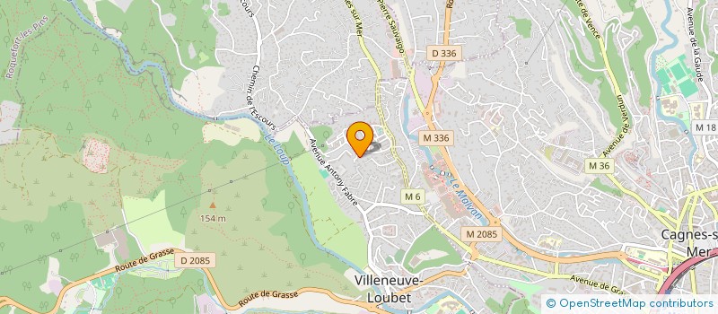 localisation de l'entreprise MADAME PATRICIA LAVIGNE à VILLENEUVE-LOUBET