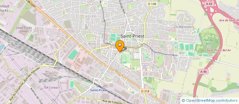 localisation de l'entreprise MADAME PATRICIA LAVIGNE  SAINT-PRIEST