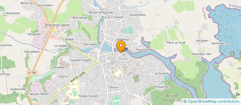 localisation de l'entreprise MADAME PATRICIA LE BERRE  PONT-L'ABBE