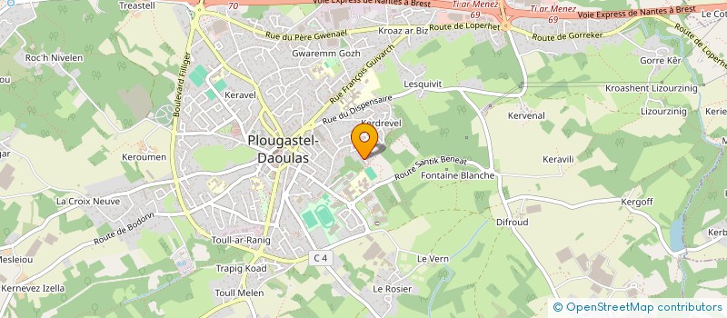 localisation de l'entreprise MADAME PATRICIA LE BIHAN à PLOUGASTEL-DAOULAS