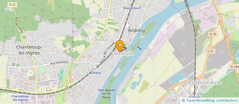 localisation de l'entreprise MADAME PATRICIA LE BOUEDEC  ANDRESY