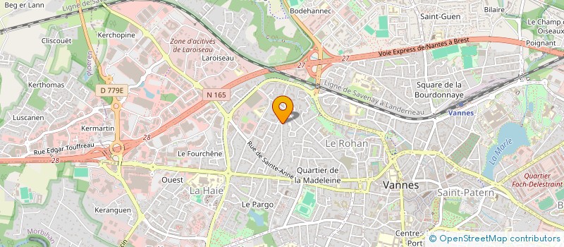 localisation de l'entreprise MADAME PATRICIA LE BROC à VANNES