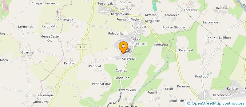 localisation de l'entreprise MADAME PATRICIA LE GOASDUFF  SAINT-FREGANT