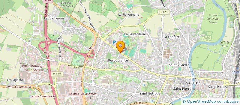 localisation de l'entreprise MADAME PATRICIA LE HEN  SAINTES