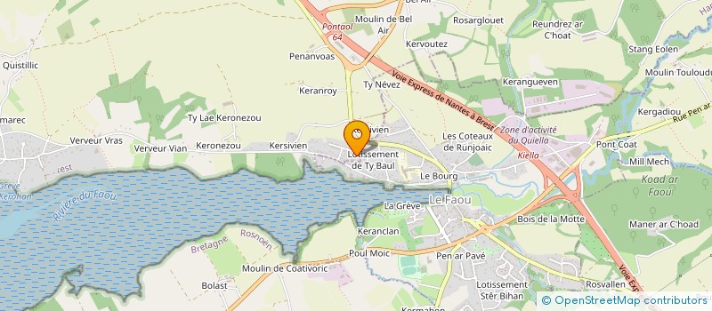 localisation de l'entreprise MADAME PATRICIA LE HIR  HANVEC