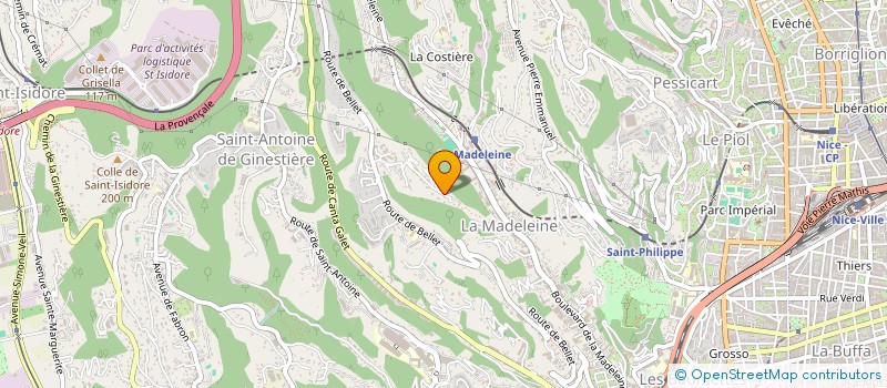 localisation de l'entreprise MADAME PATRICIA LE PARC à NICE