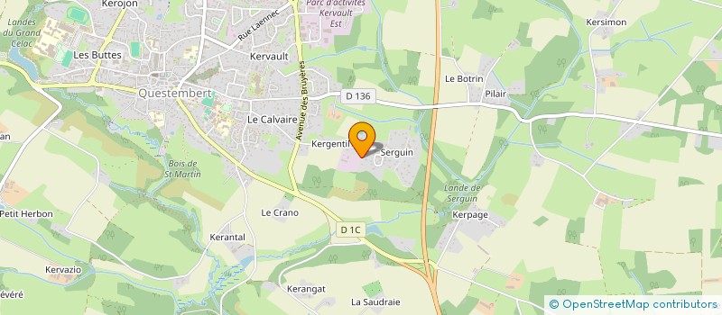 localisation de l'entreprise MADAME PATRICIA LE PIRONNEC  QUESTEMBERT