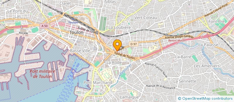 localisation de l'entreprise MADAME PATRICIA LE POCREAU  TOULON